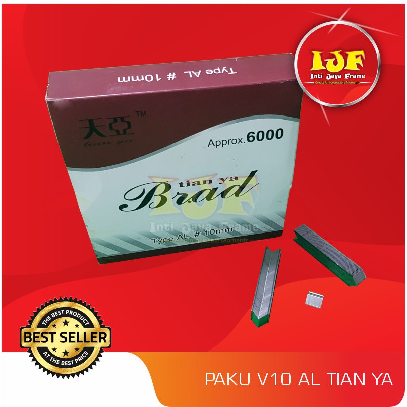 PAKU JOINT V 10 AL TIAN YA / PAKU V 10MM / PAKU SUDUT BINGKAI