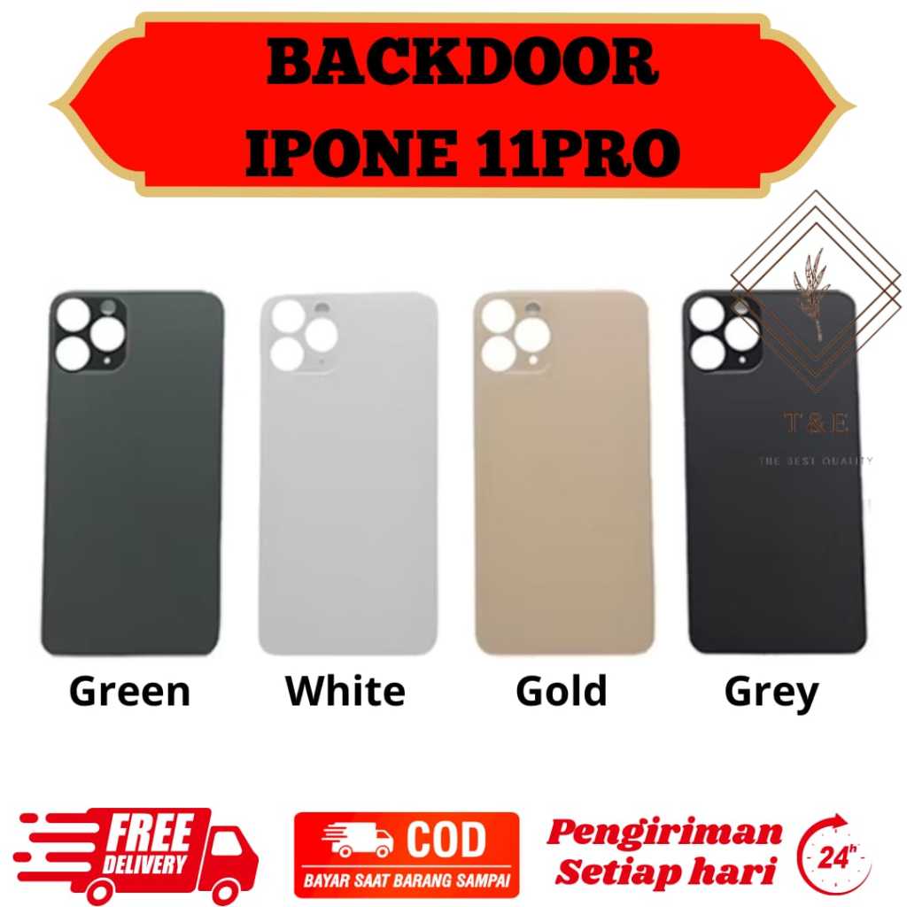 Backdoor IPHONE 11 PRO  ORIGINAL / Penutup Belakang Casing Untuk IPHONE 11 PRO ORIGINAL Handphone