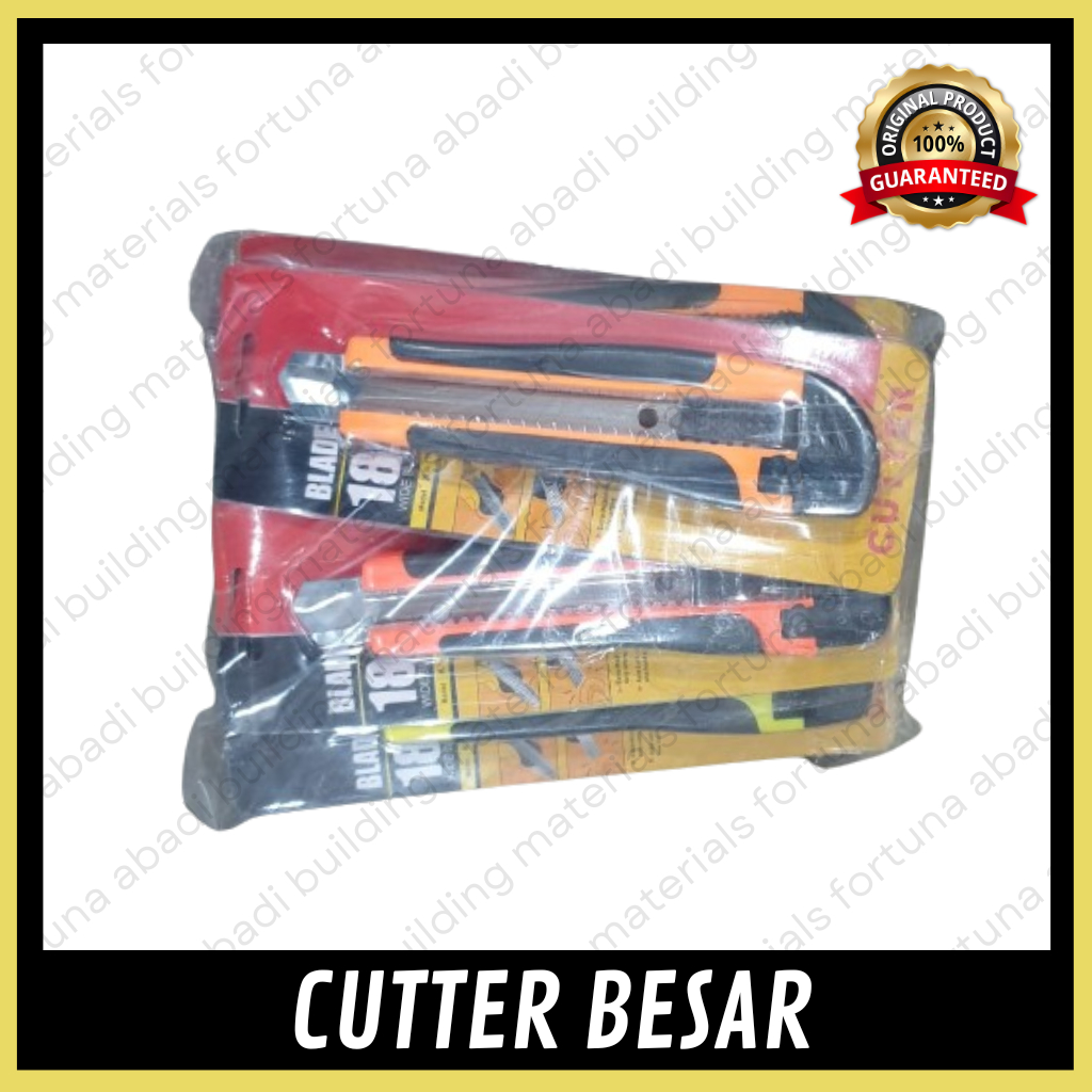 

Cutter Besar Blester Warna Randon Cutter Knife