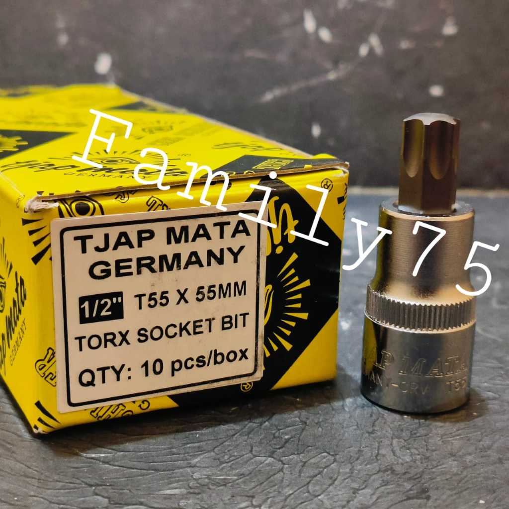 Mata sok bintang T55 Kunci sock bintang 1/2" T55 1/2 inch