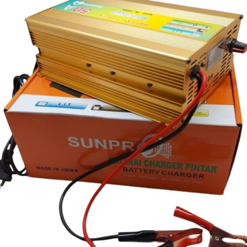 Baterai Charger Aki Pintar Sunpro 50A Ma-1250B