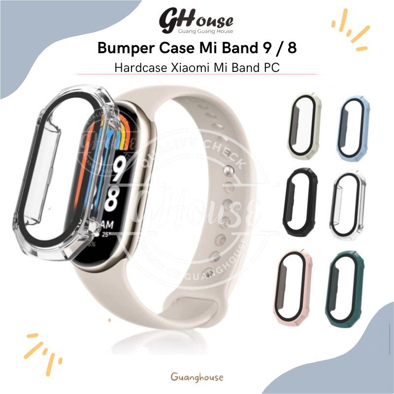 Bumper Case Mi Band 9 / Mi Band 10 Bumper Mi Band 9 Hardcase 2 in 1 Hardcase Xiaomi Mi Band 8 Mi Ban