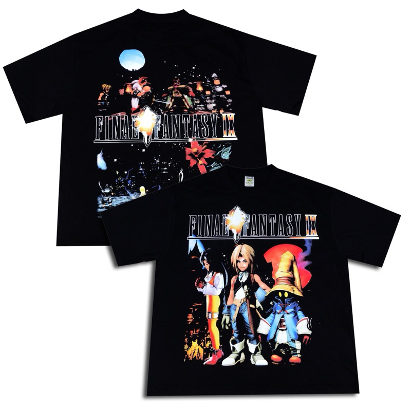 T-shirt Final Fantasy IX - Oversized Black Solid