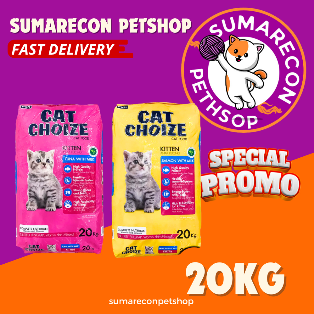 CAT CHOIZE KITTEN 20KG tuna & salmon KHUSUS GOJEK / GRAB