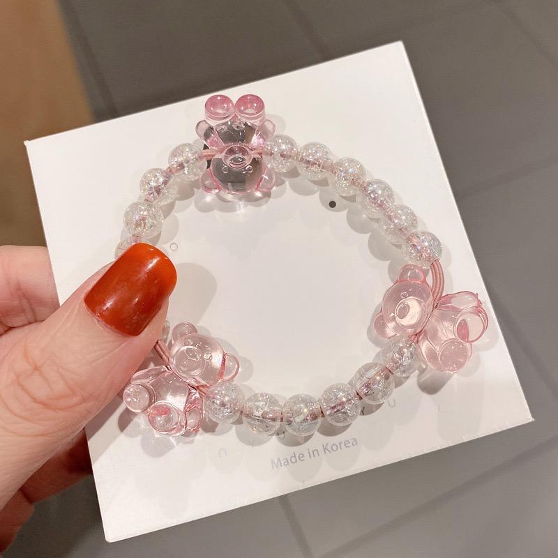 ⭐️LUMA⭐️ Gelang bear beruang manik manik bening mote clear korean style Gelang korea aesthetic Gelan