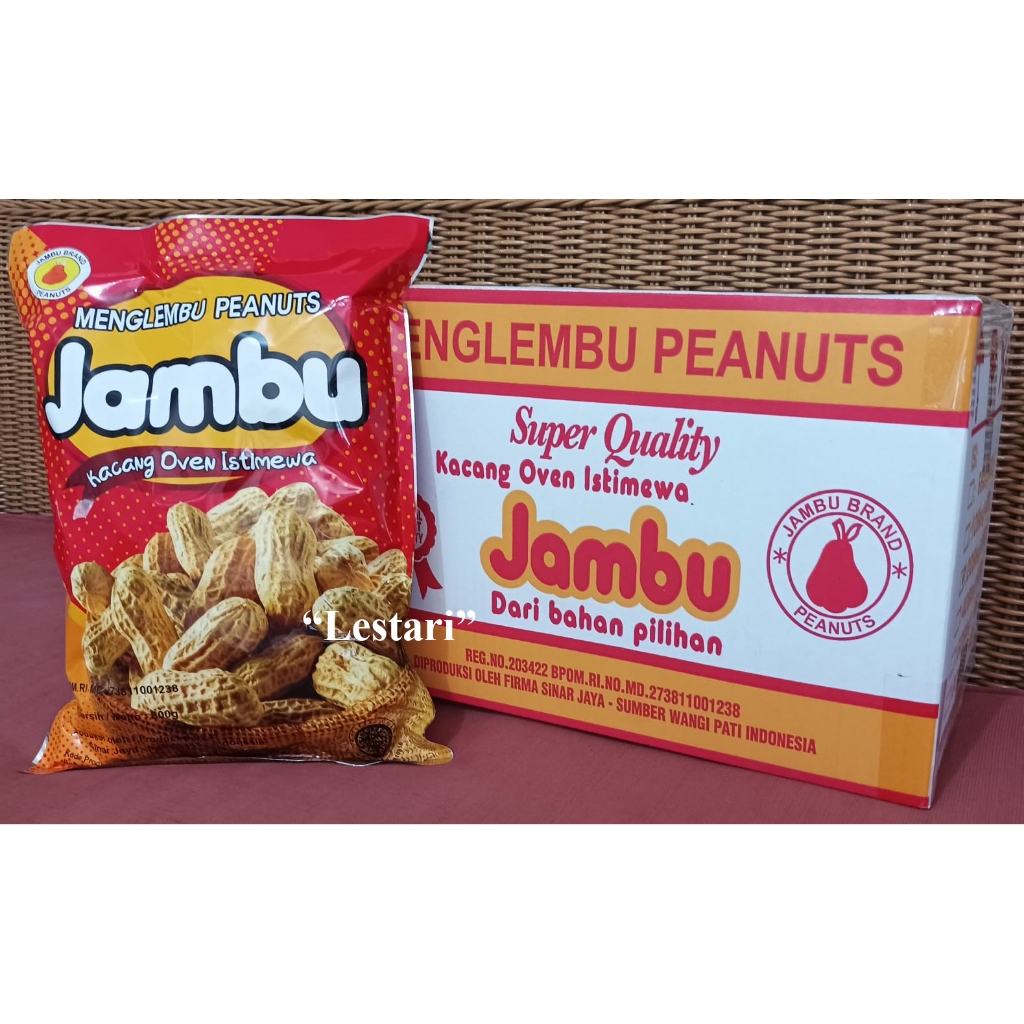 

Kacang Kulit Oven Merk Jambu 800 Gram per 6 Pack