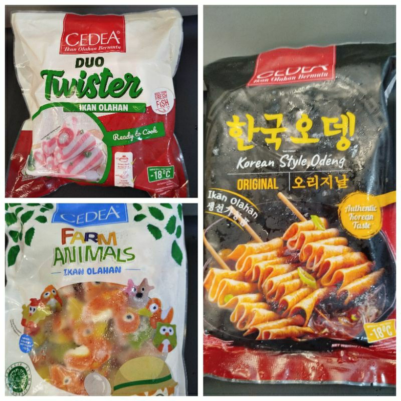 

CEDEA Ikan Olahan DUO TWISTER / FARM ANIMALS / KOREAN STYLE ODENG / 480 - 500gr