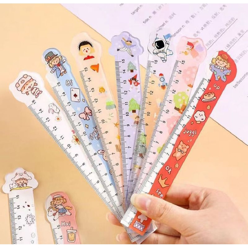 

Penggaris Karakter/ Penggaris/ Penggaris anak sekolah/ penggaris 15cm.