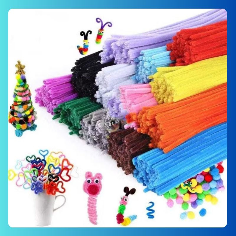 pipe cleaner / kawat bulu / stik pipe cleaner / 10 pcs pipe cleaner