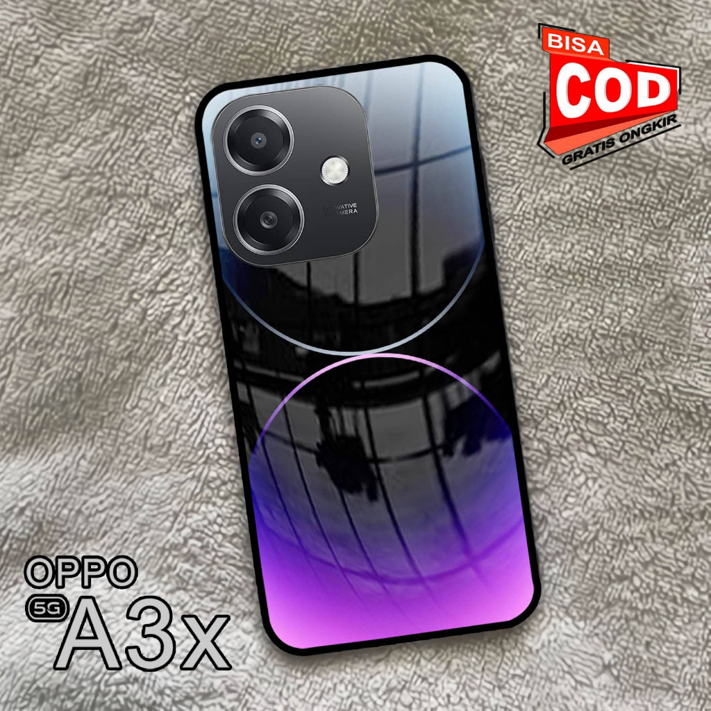 Softcase Glass Kaca | Case Kaca | Casing Kaca | OPPO A3X [S10]