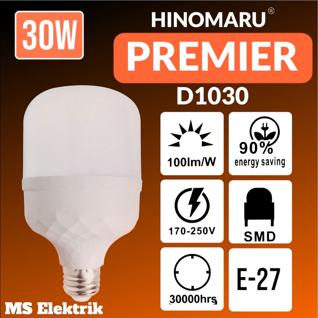 Lampu LED Bulb Bohlam LED Capsule Hinomaru Premier 30 Watt