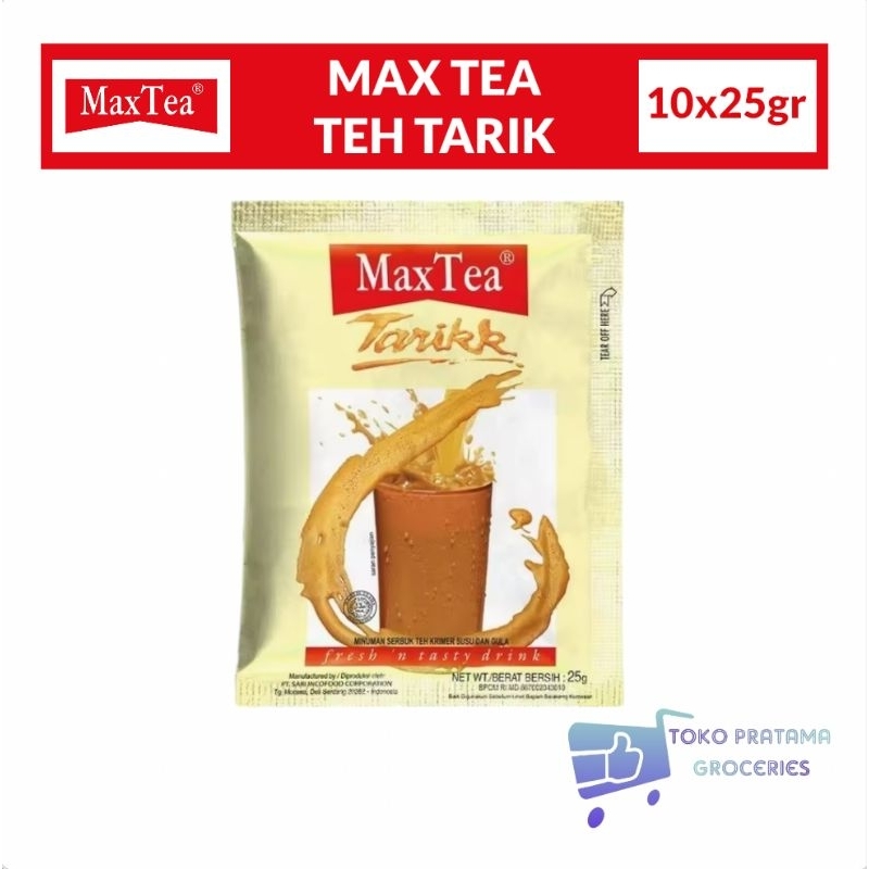 

MAX TEA TEH TARIK 1 RENCENG ISI 10 SACHET