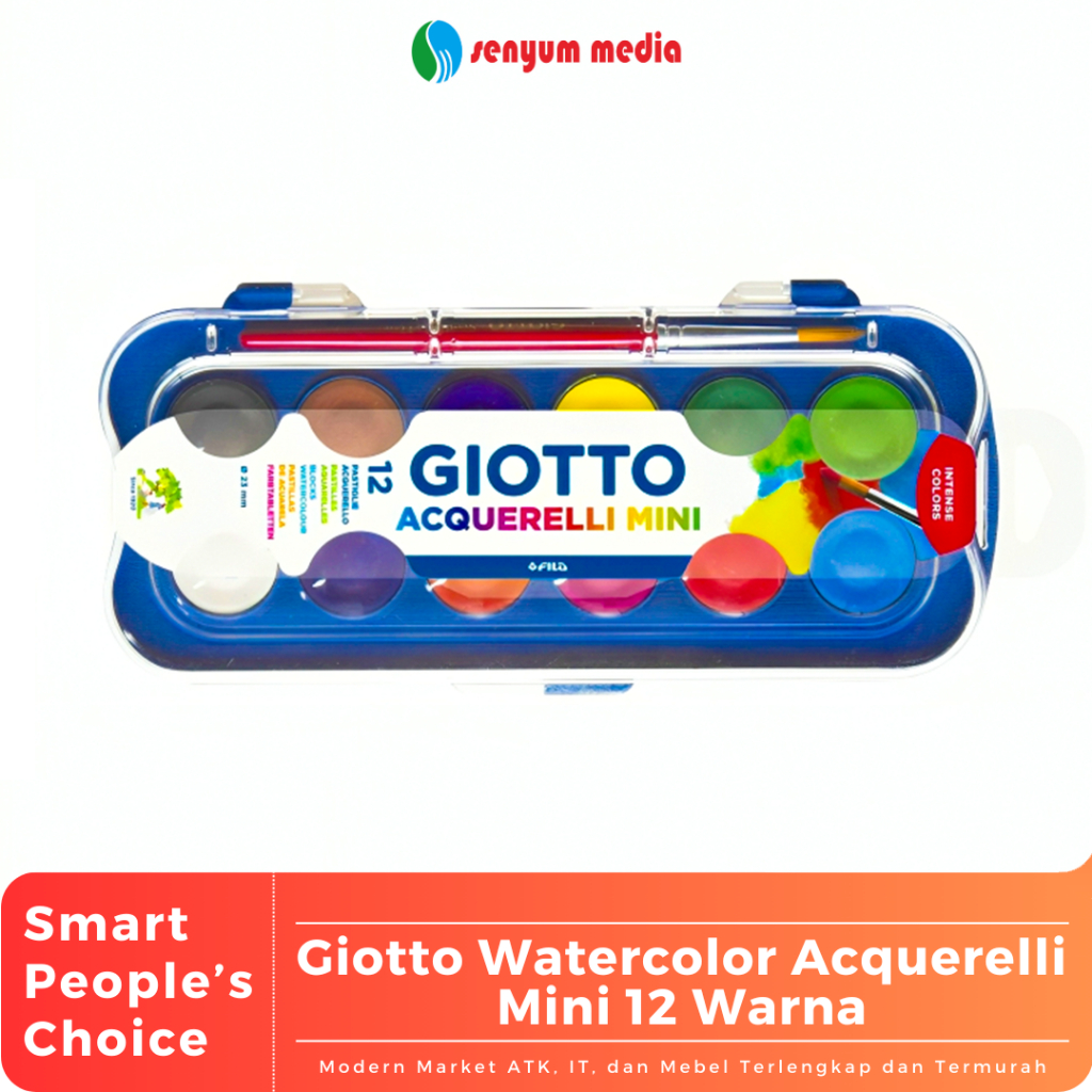 

Giotto Watercolor Acquerelli Mini 12 Warna (1 Pcs) (S:PCS)