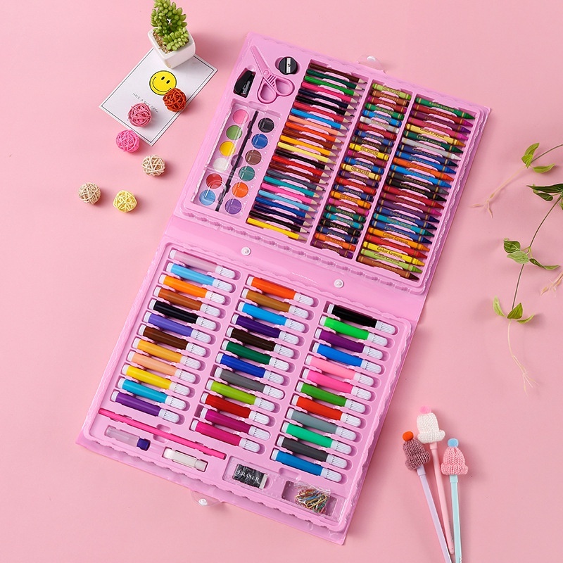 

OP-Krayon Set Pensil Warna 150PCS Crayon Set Alat Tulis Lukis Menggambar Mewarnai Melukis Anak