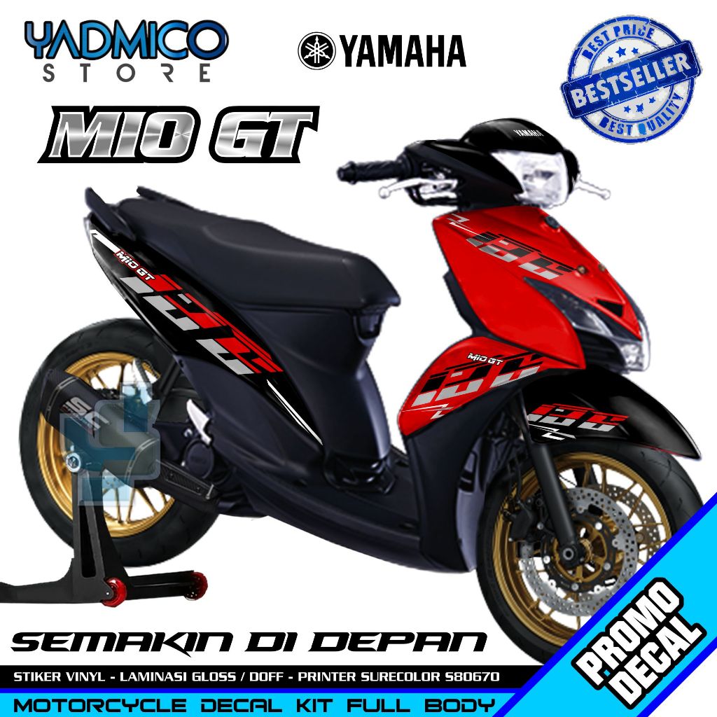 Decal Mio GT Full Body - Stiker Motor Mio GT Full Body - Decal Hologram Mio GT Full Body Variasi - S