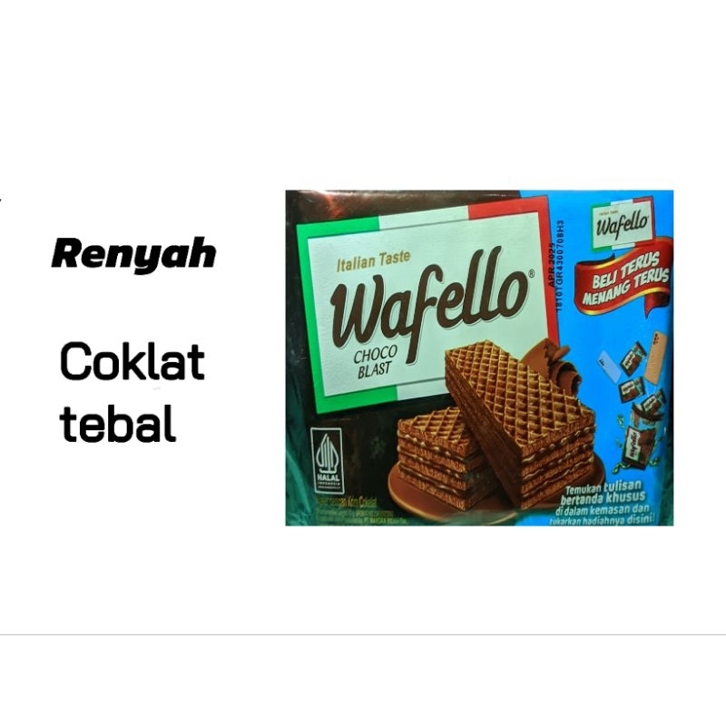 

Wafer wafello rasa Coklat enak dan murah isi 10pcs