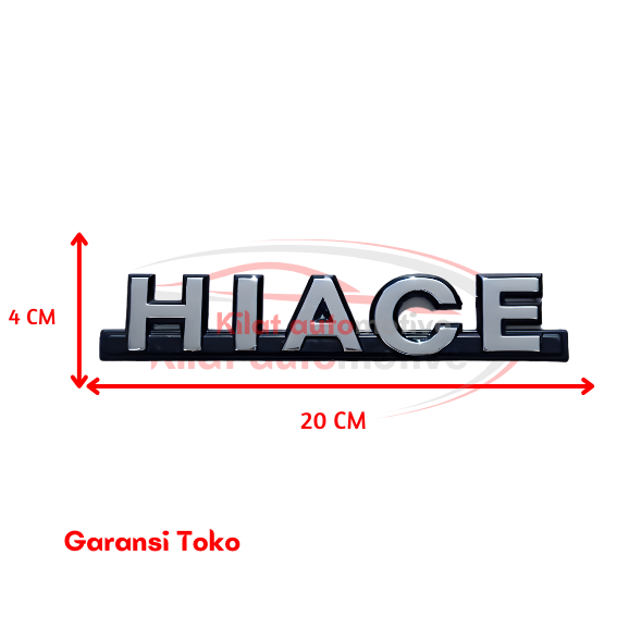 Emblem Hiace untuk Toyota Hiace