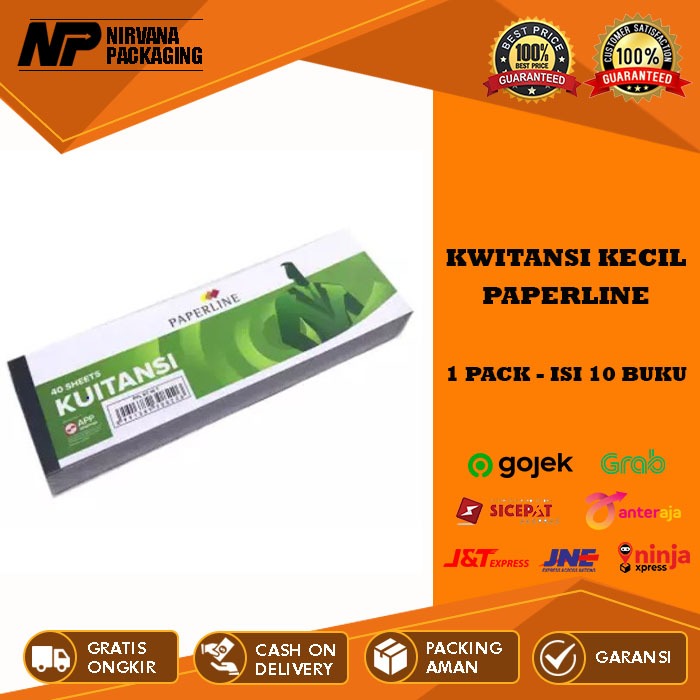 

BUKU KWITANSI KUITANSI KECIL PAPERLINE – 1 PACK ISI 10 BUKU