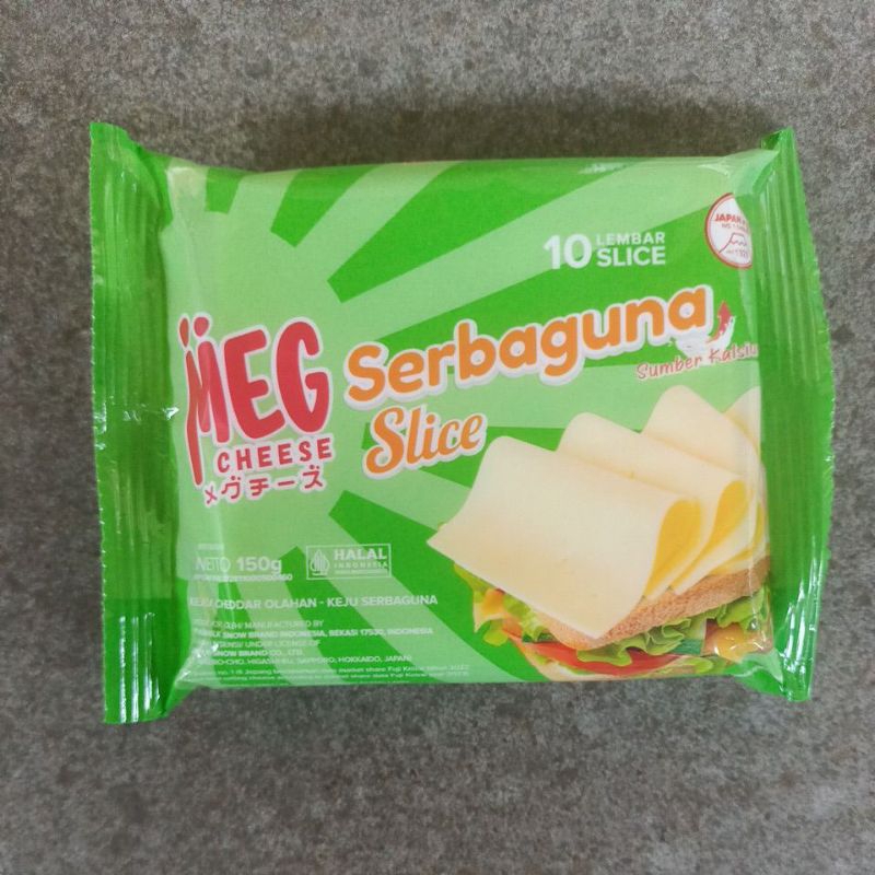 

Meg Keju Serbaguna Slice 150 gram isi 10 pc