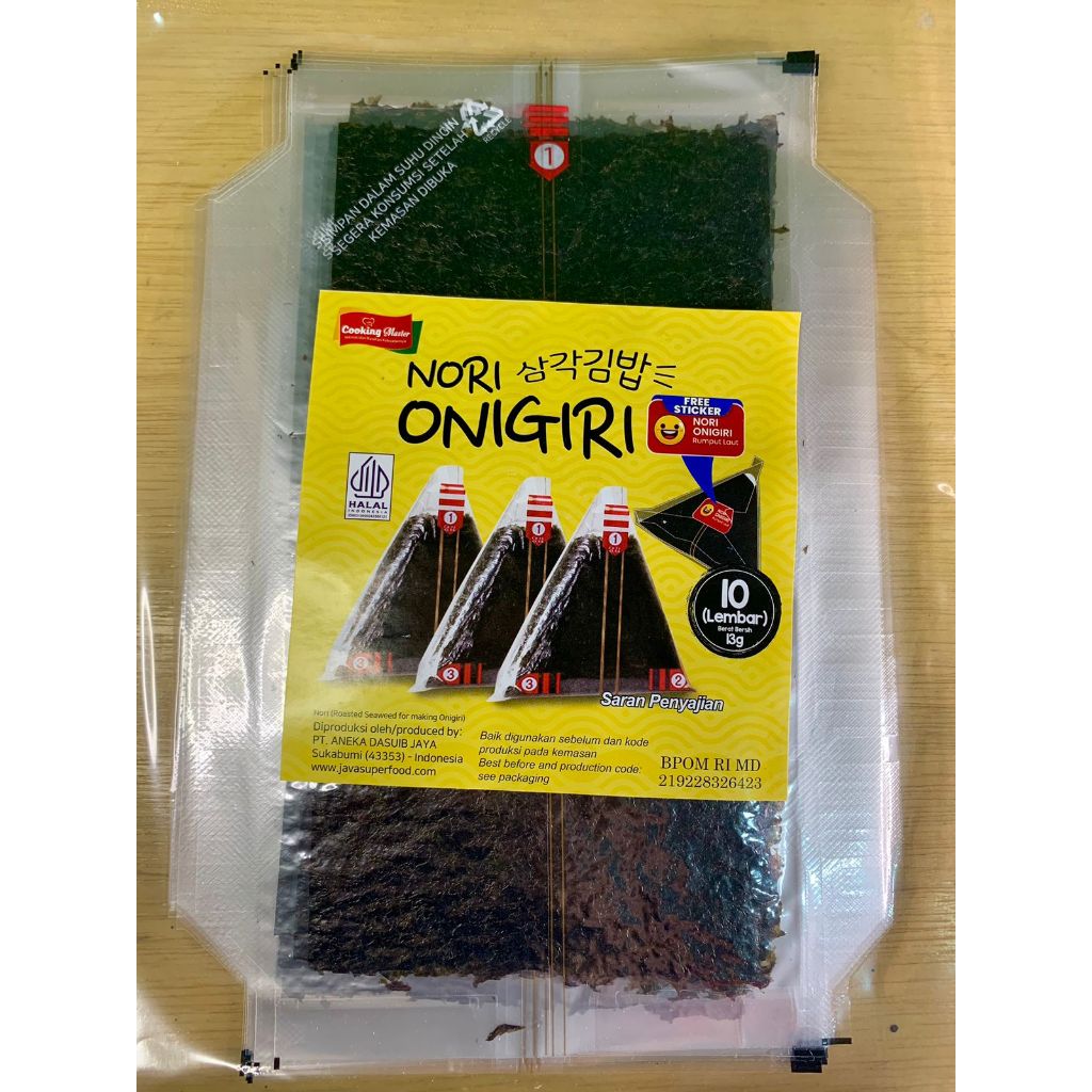 

Nori Onigiri 13gr/Onigiri 10 Lembar