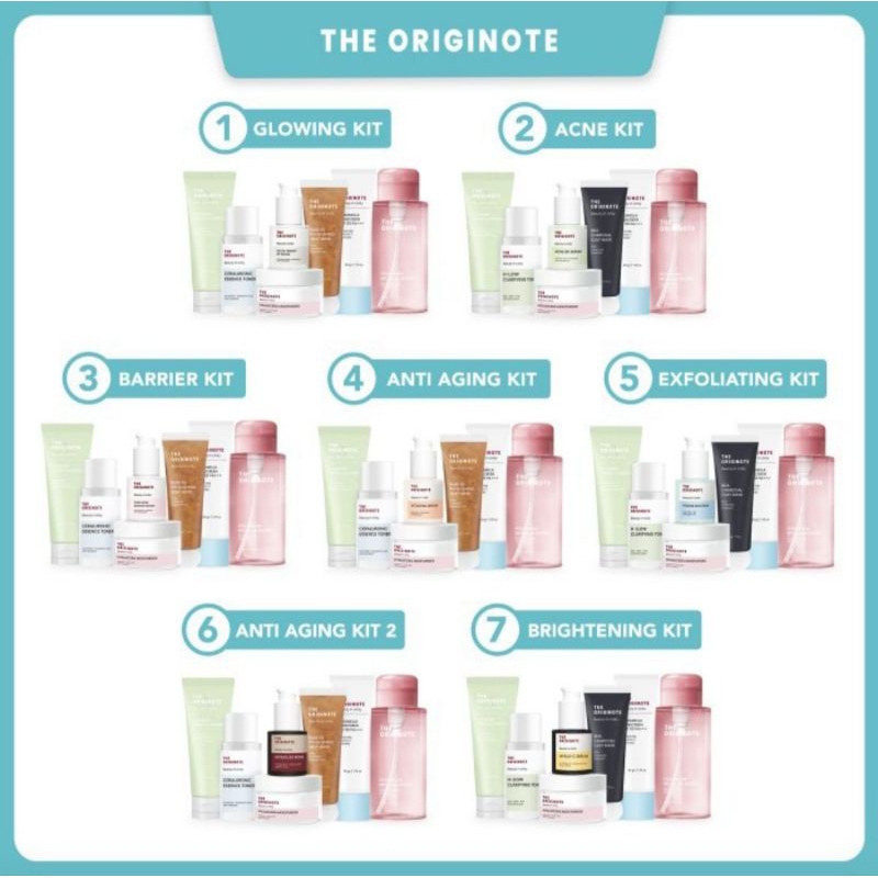 The originote paket 7 in 1 Brightening kit