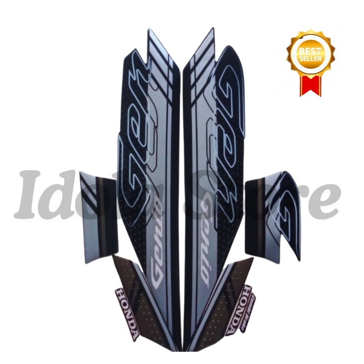 Stiker Sticker Striping Honda Genio 125 2021 Silver Gold List Body Motor Honda Genio 2021