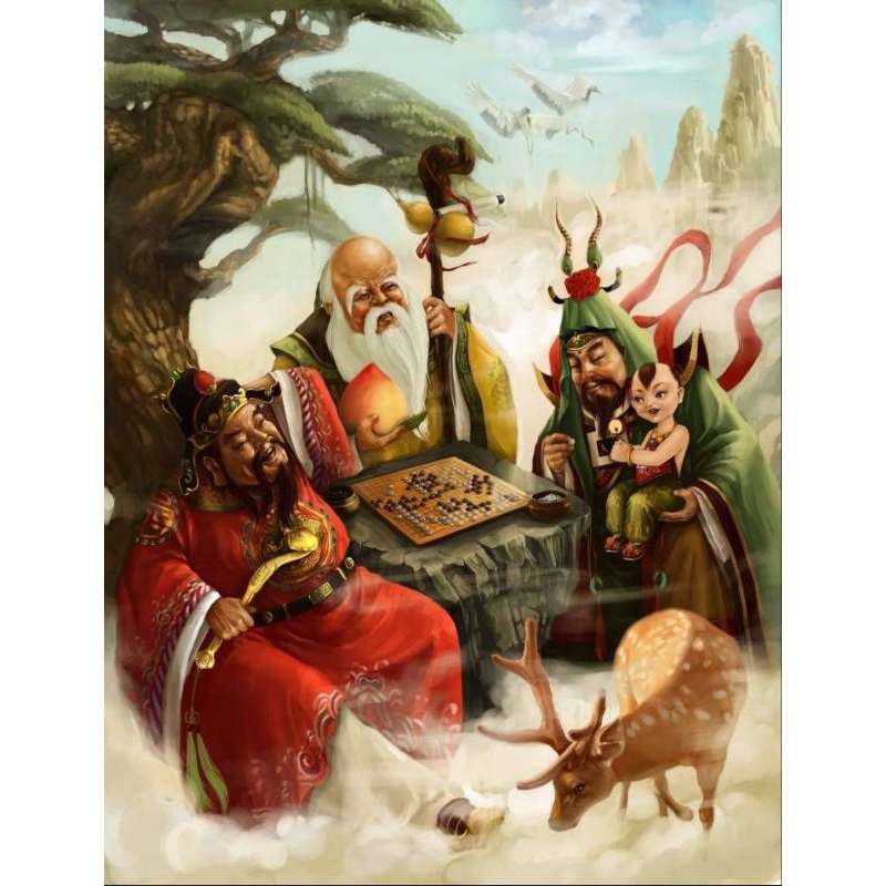 HIASAN DINDING DEWA Fu lu shou