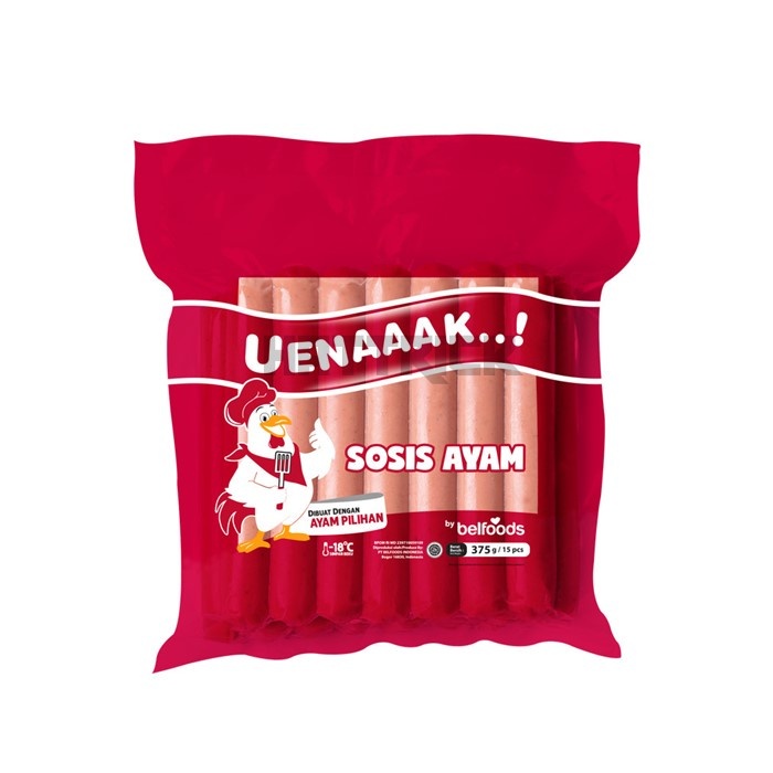 

Belfoods Uenak SOSIS AYAM 375 Gr