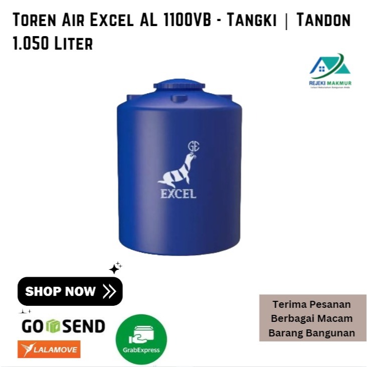 Toren Air Excel AL 1100VB - Tangki | Tandon 1.050 Liter