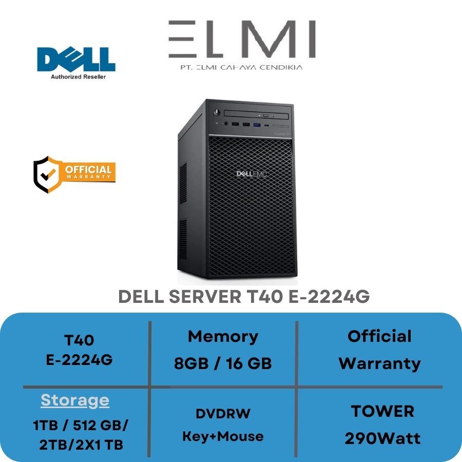 DELL SERVER T40 E - 2224G + CONVERTER