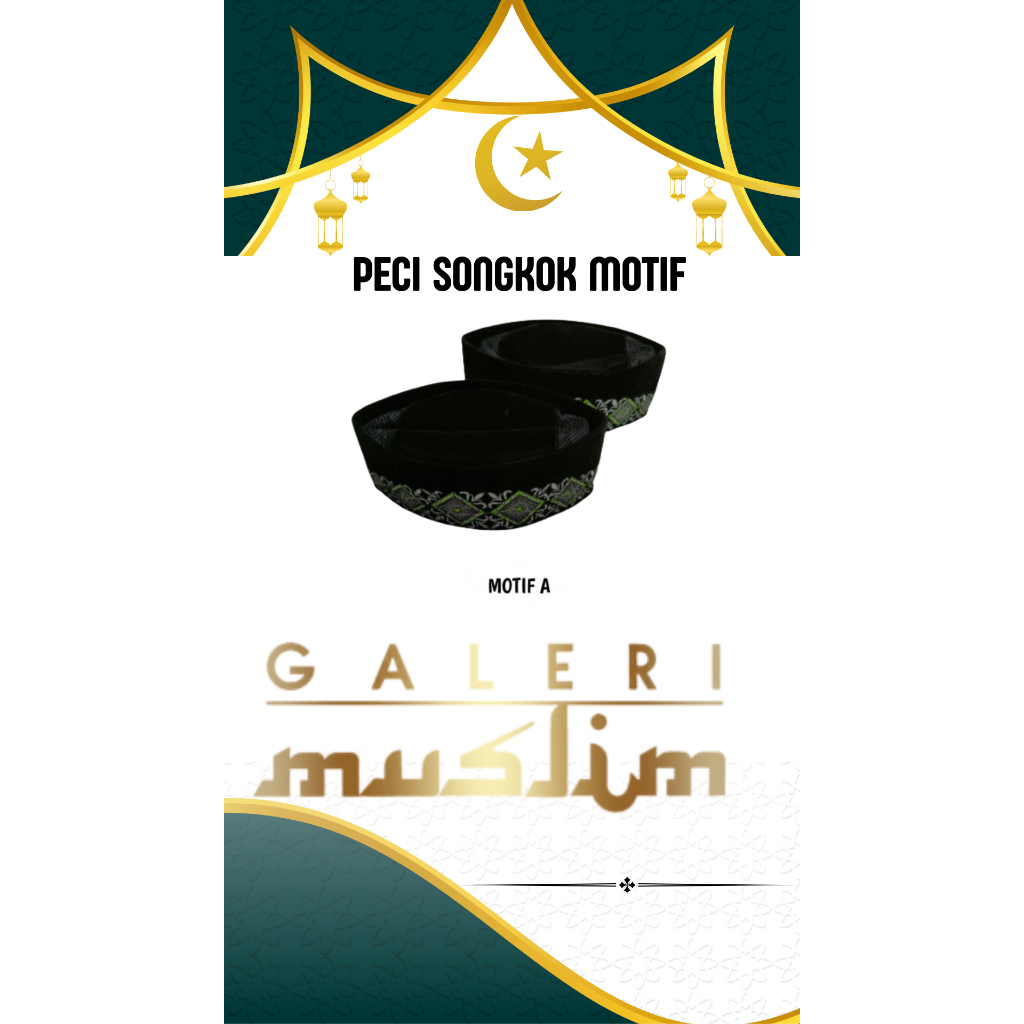 peci songkok motif bordir/peci bordir motif/peci hitam motif/songkok motif/ peci motif