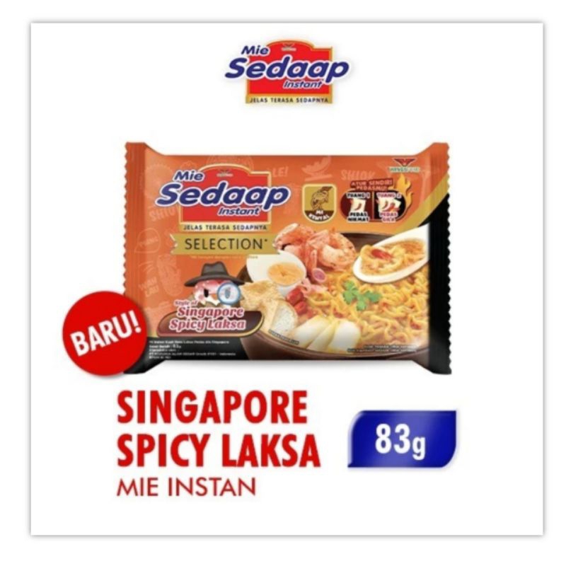 

Sedaap Singapore Spicy Laksa 83 gr Mie Instan