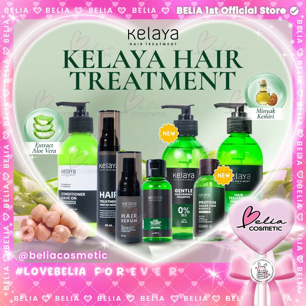 ❤ BELIA ❤ KELAYA Hair Treatment | Shampoo 250 ml | Minyak Kemiri 50 ml | Hair Serum 20ml | Hair Trea