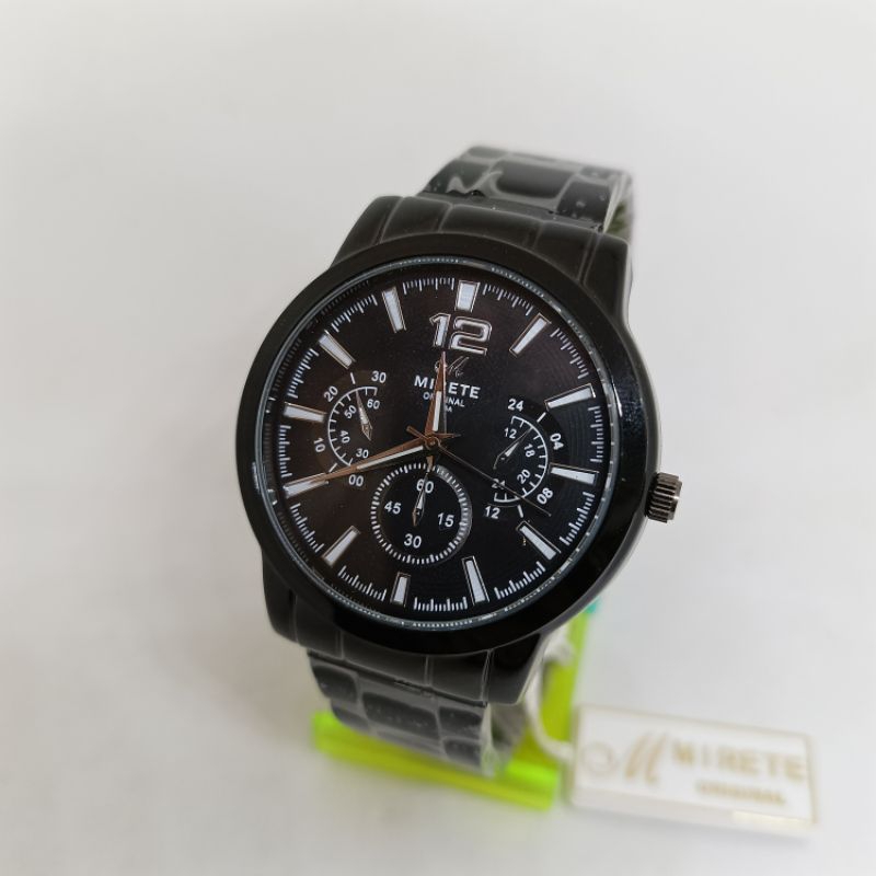 Mirete Jam Tangan Cowok Stainless Stell Rantai