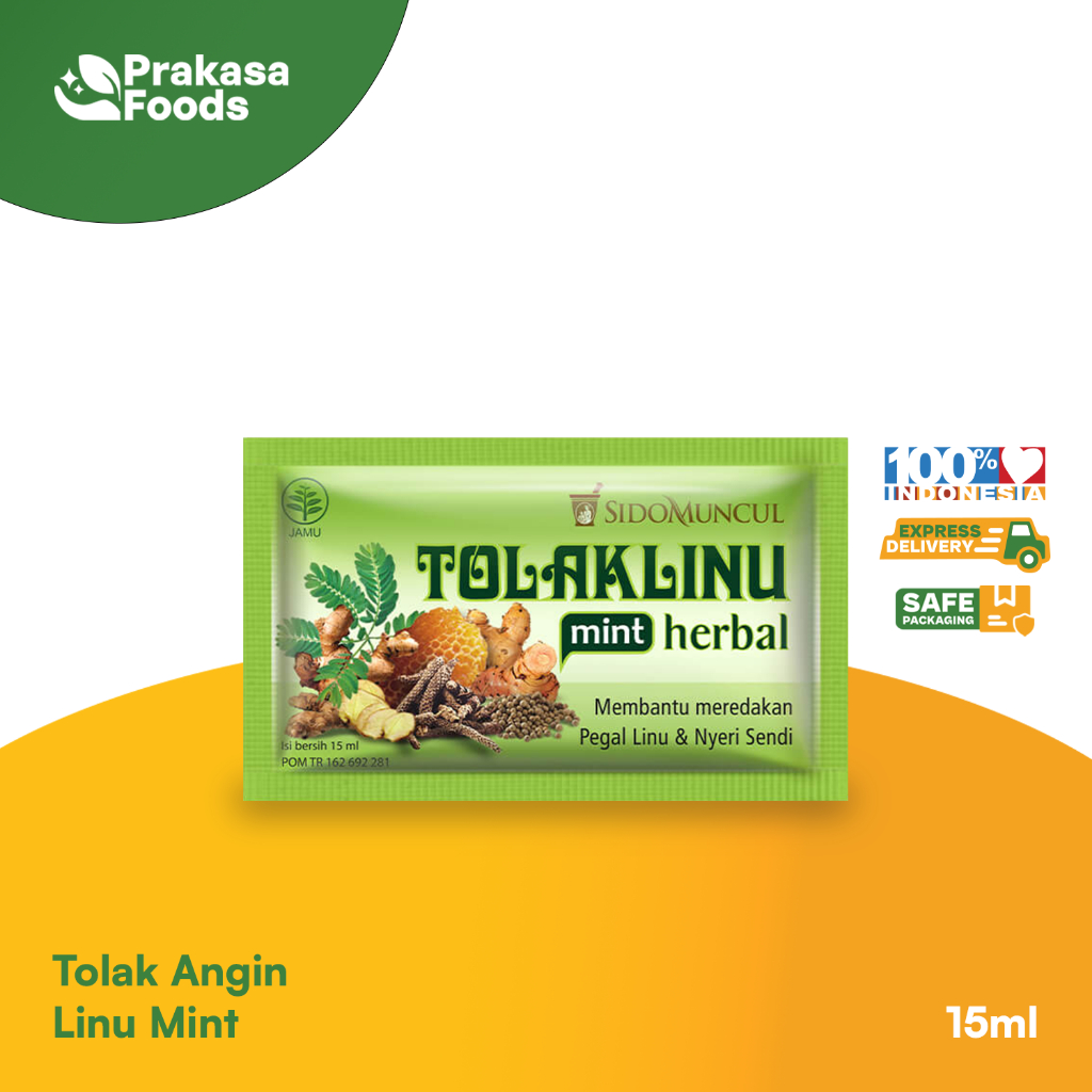 

Tolak Angin Linu Mint Herbal 75ml (5 Sachet x 15ml)