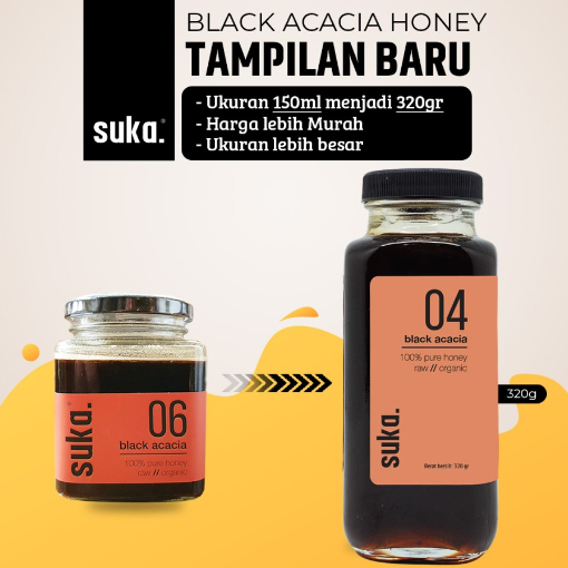 

Suka - Black Acacia Honey / Madu Akasia Hitam (320gr)