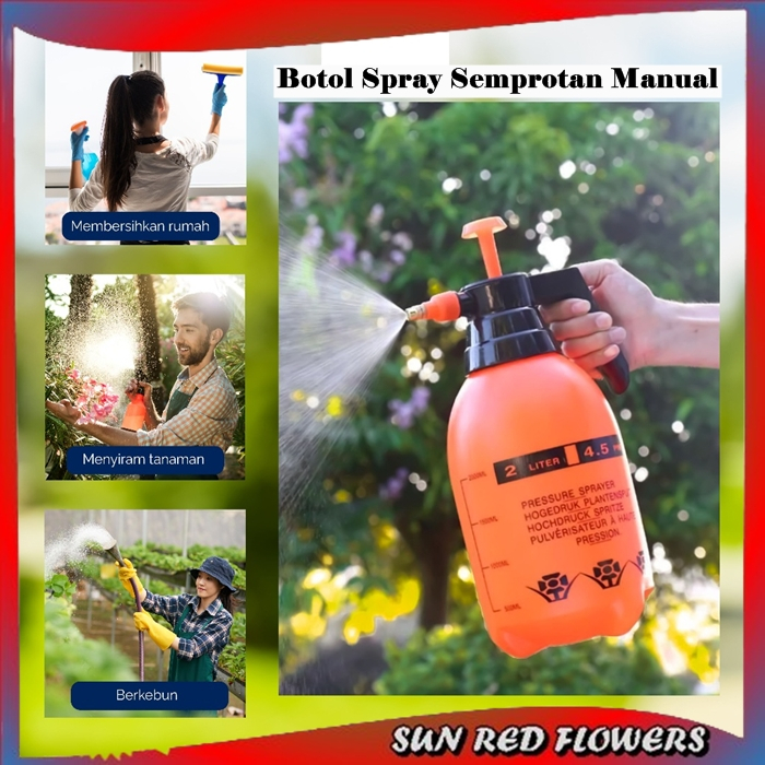 Semprotan Tabung Sprayer 2 L Untuk Disinfektan | Alat Penyiram Tanaman Hias | Alat Mandikan Burung A
