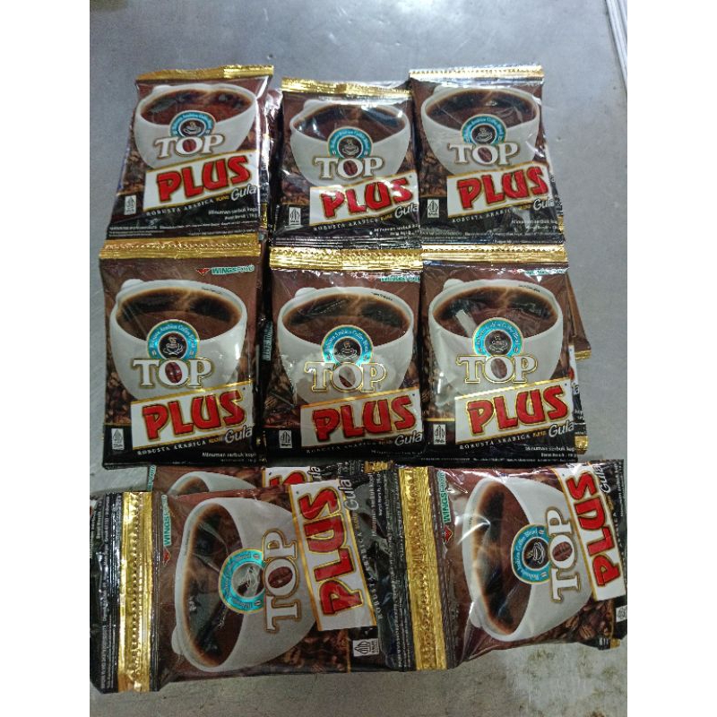 

kopi coffe top plus gula di jual per 40 saset/4 renceng