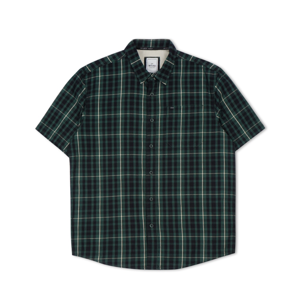 Kemeja Original MGEE - Kemeja Kasual Lengan Pendek Original MGEE Alto CKKR 152 Dark Green