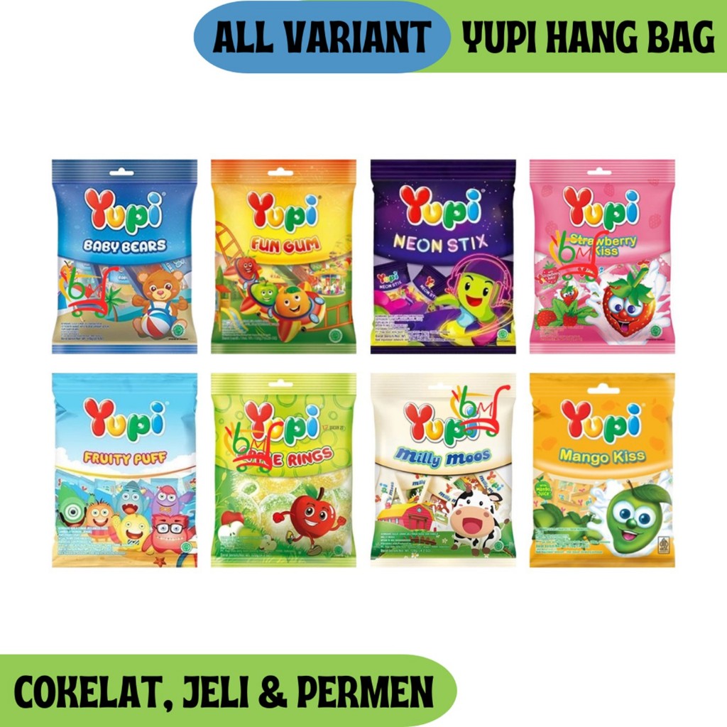 

Yupi Hang Bag Permen Gummy Unik All Variant