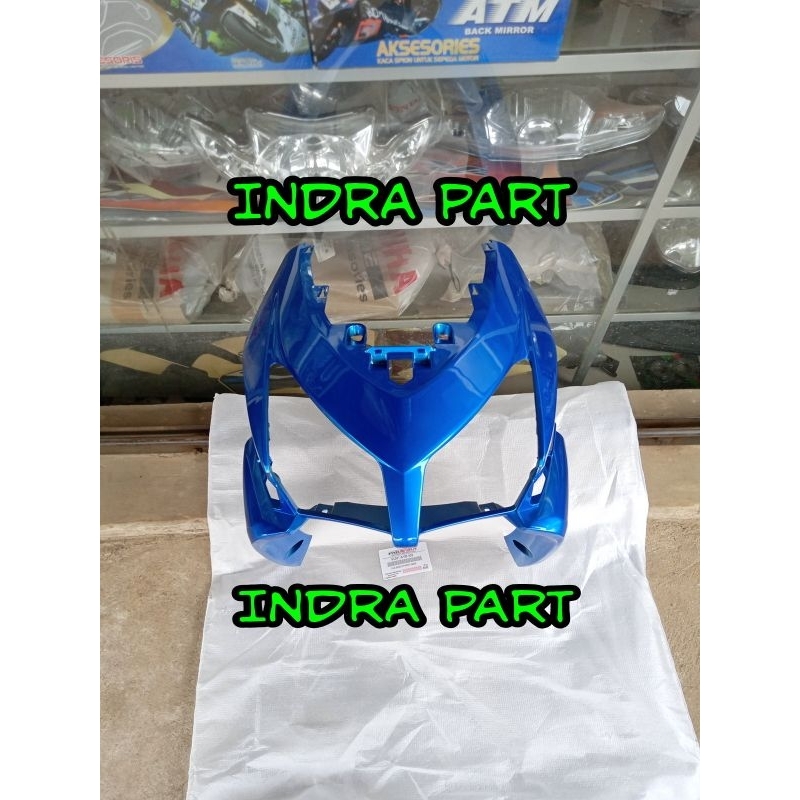 Tameng Panel Body Depan Honda Vario 110 Karbu Warna Biru