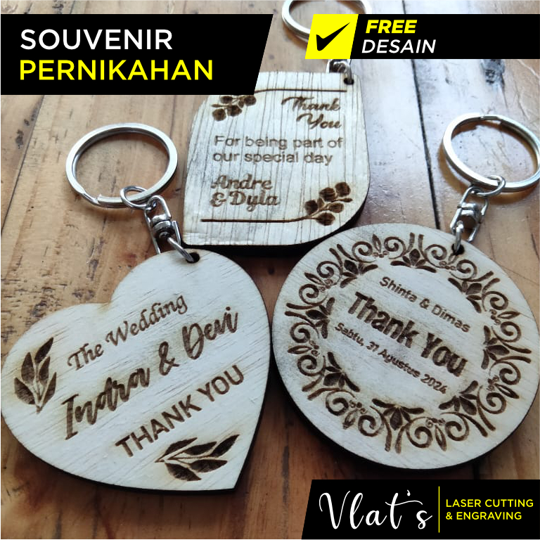 Souvenir Pernikahan | Tanda Terima Kasih | Gantungan Kunci