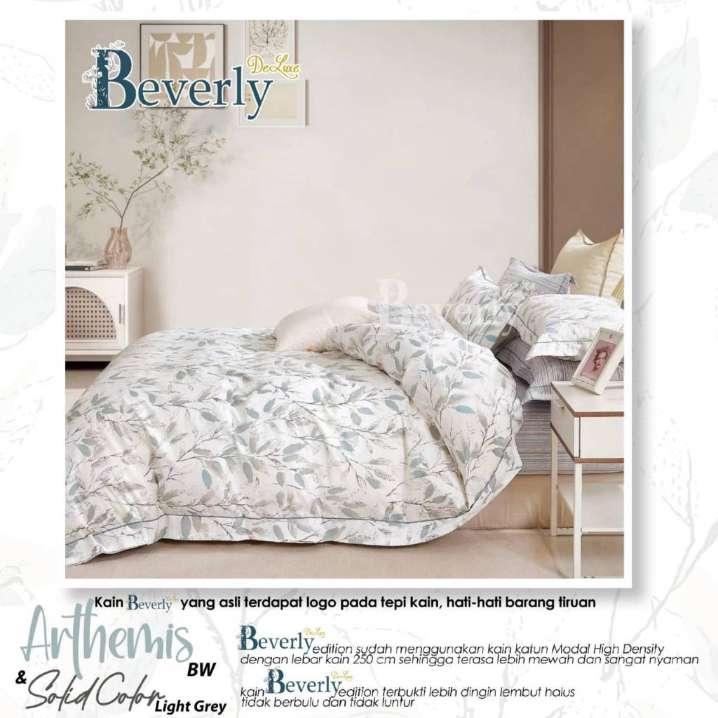Sprei Katun BEVERLY ARTHEMIS  | Sprei Home Industry dari Katun CVC Premium | Sprei Uk.90,100,120,160