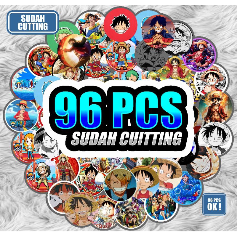 

Stiker anime bulat isi 96pcs sudah cutting vynil anti air
