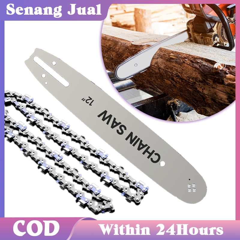 Plat Chainsaw Rantai Chainsaw 12 Inch Guide Bar Chainsaw Rantai Potong Chainsaw