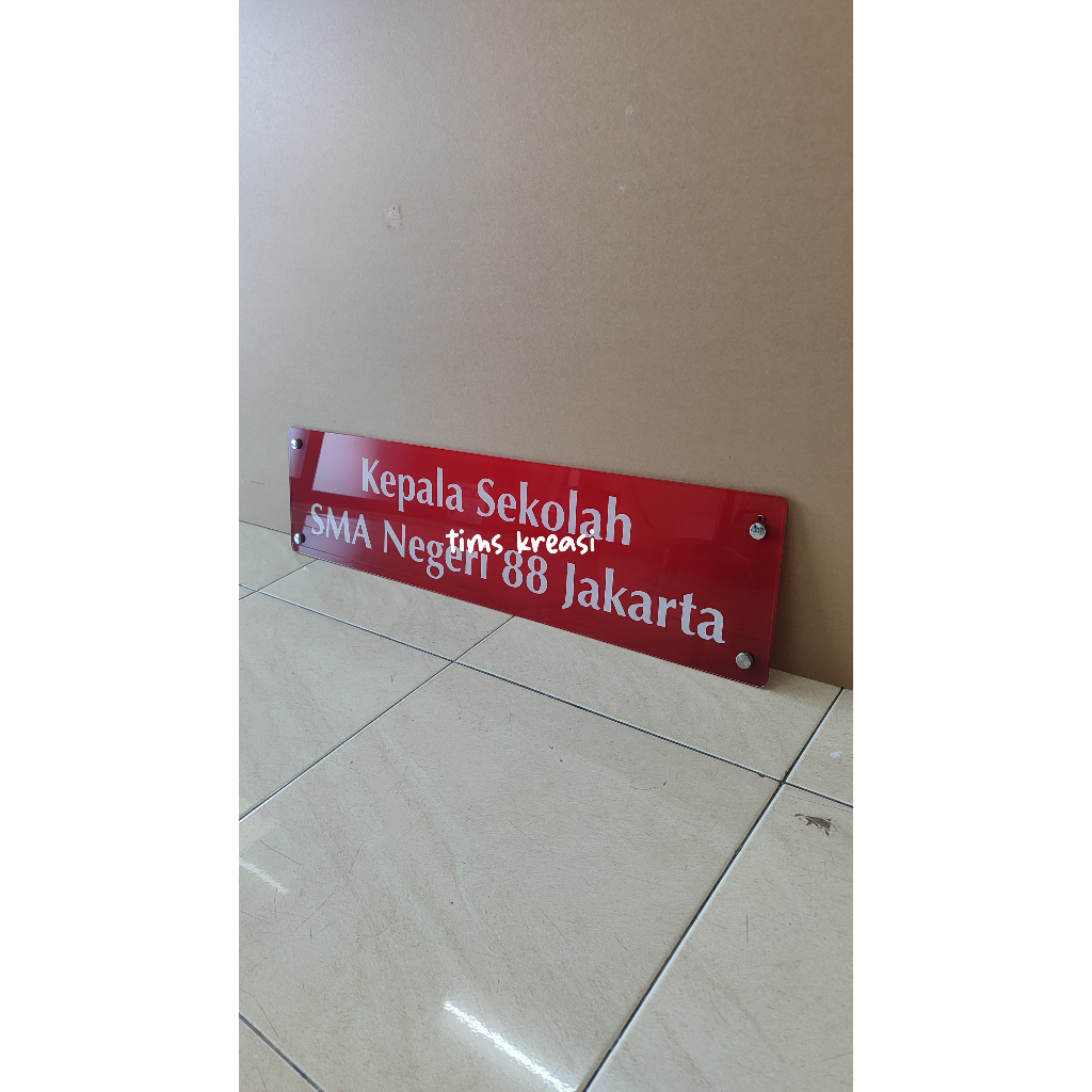 Signage Akrilik | Papan Nama Sekolah  | Papan Akrilik | Plang Akrilik