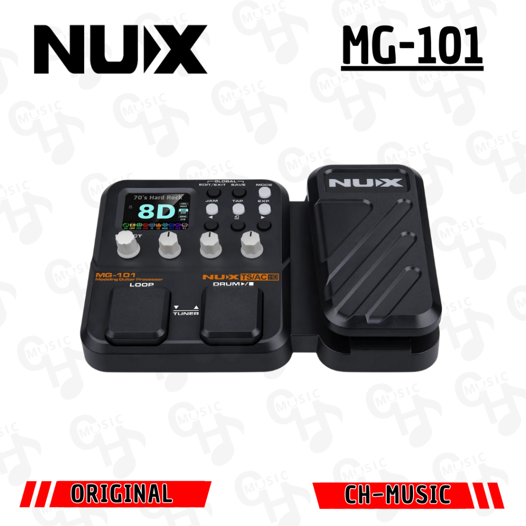 Nux MG-101 Modeling Guitar Processor Efek Gitar Nux Mg101 Original