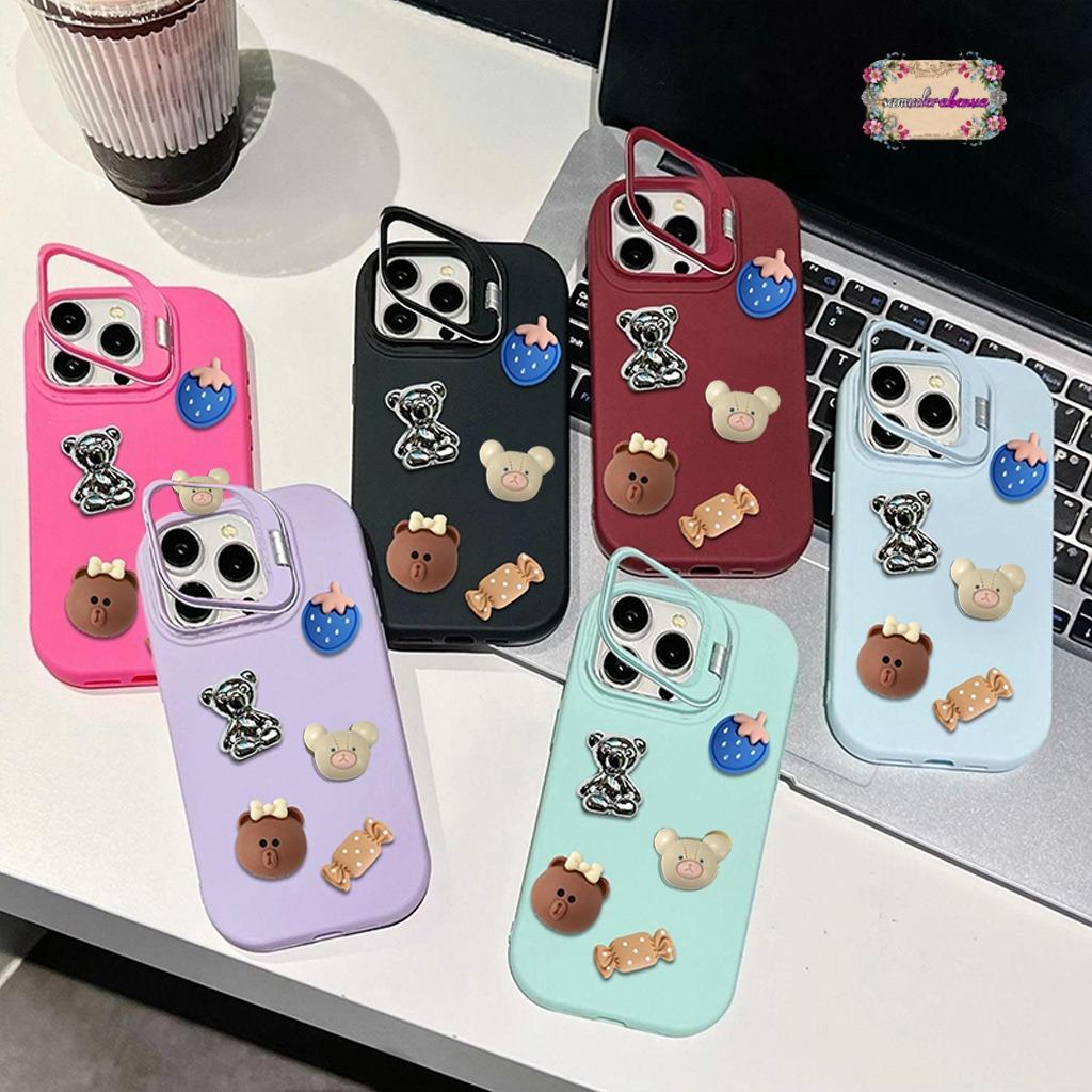 GC103 3D DOLL MACARON STAND SOFTCASE/CASING HP COMPATIBLE FOR VIVO Y35 Y36 Y27S Y91 Y93 Y95 Y91C Y1S
