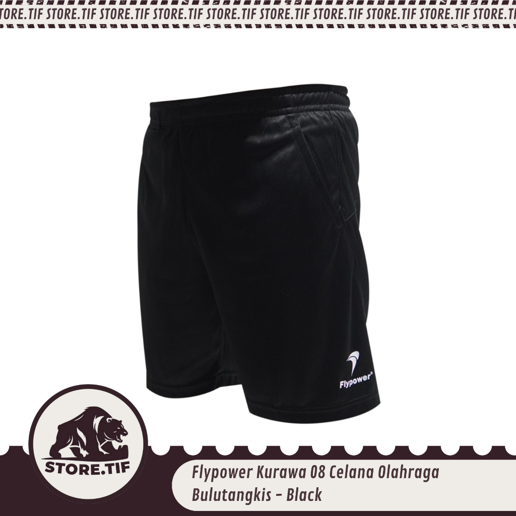 Flypower Kurawa 08 Celana Olahraga Bulutangkis - Black