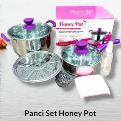 Panci Set Honey Pot Panci Serbaguna Peralatan Masak Dapur